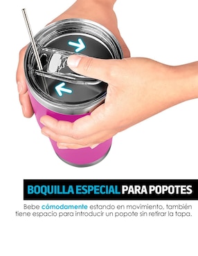 Termo Redlemon de acero inoxidable con tapa disc top 800 ml