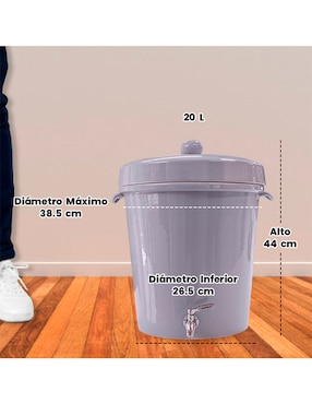 Filtro purificador de agua Ecofiltro Cerámica 20L