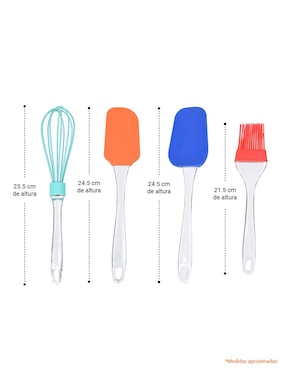Set utensilios Tutti de silicón
