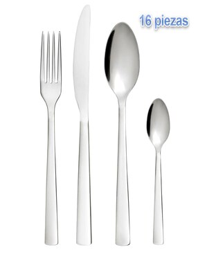 Set cubiertos Aicok  de acero inoxidable 16 piezas