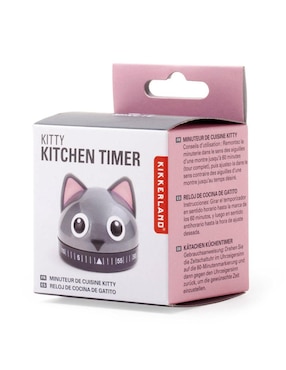 Cronómetro de cocina Kikkerland Gato