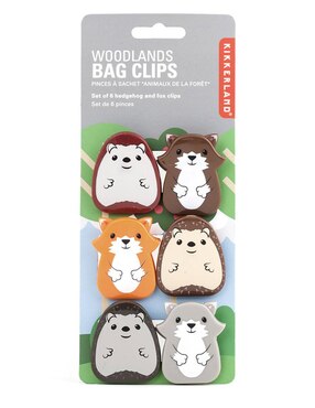 Pinzas para bolsas Kikkerland 6 piezas