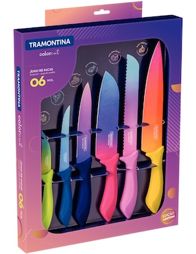 Set de cuchillos multiusos Tramontina 6 piezas