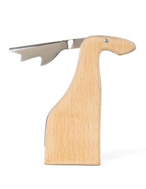 Sacacorchos Kikkerland de madera