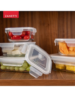 Set contenedores Zanetti de vidrio 22 piezas