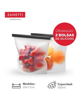Set contenedores Zanetti de vidrio 22 piezas