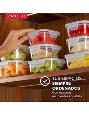 Set contenedores Zanetti de vidrio 22 piezas