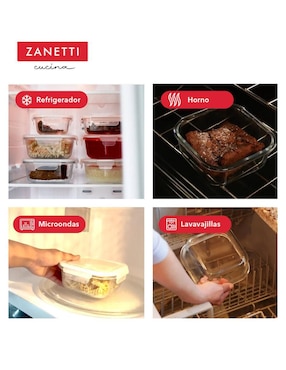 Set contenedores Zanetti de vidrio 22 piezas