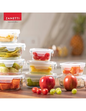 Set contenedores Zanetti de vidrio 22 piezas