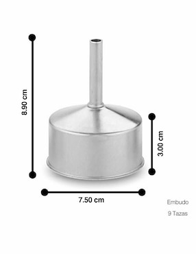 Embudo para cafetera Prensado Francés