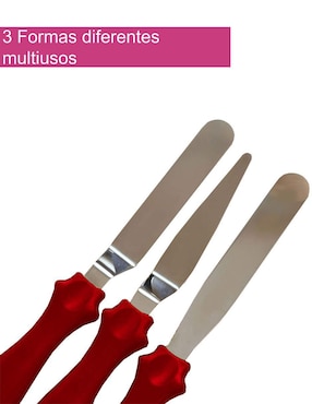 Set de espátulas 3 piezas Aleissi de acero