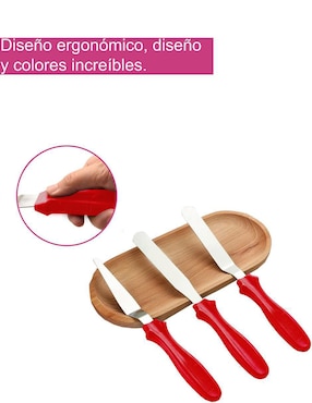 Set de espátulas 3 piezas Aleissi de acero