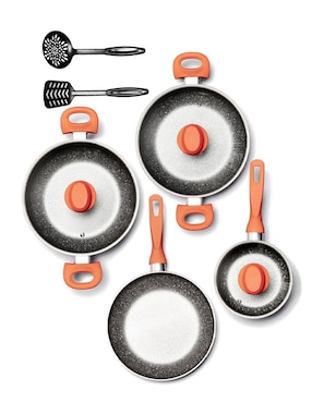 Batería de cocina Lamex de aluminio antiadherente 9 piezas