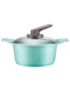 Set de sartenes con tapa Stay Elit de jade 3 piezas