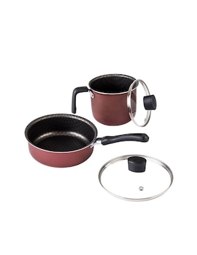 Batería de cocina Cinsa Magnifica de aluminio antiadherente diamante 10 piezas