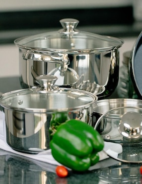 Batería de cocina Cinsa Irlanda de acero inoxidable 9 piezas