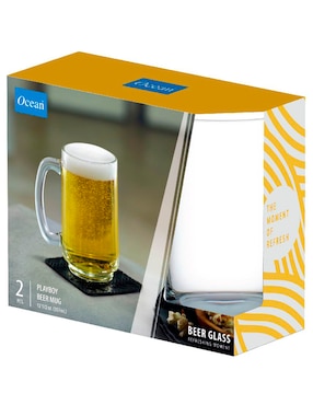 Tarro para cerveza Ocean Playboy de vidrio