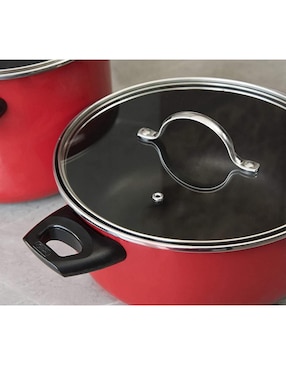 Batería de cocina Cinsa de acero vitrificado antiadherente 8 piezas