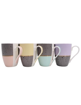 Set de tazas clásicas Crown Baccara 4 piezas