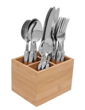 Set cubiertos Crown Baccara de acero inoxidable 17 piezas