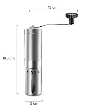 Moledor de café Cazzenie de acero inoxidable