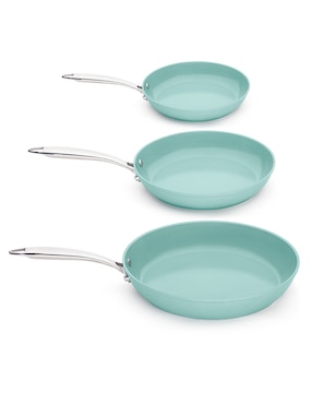Set de sartenes Jade Cook Nueva generación de aluminio 3 piezas