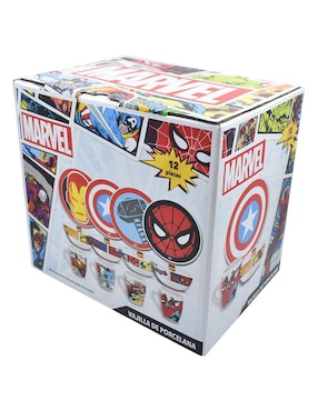 Vajilla cerrada Marvel comics de porcelana