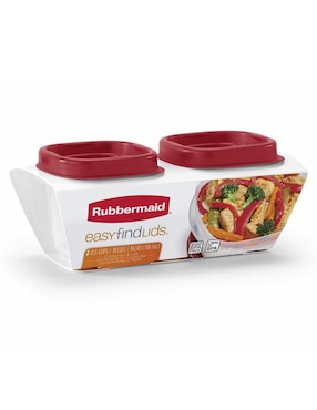 Set 2 Contendores Rubbermaid Home De Plástico