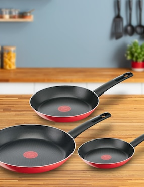 Set de sartenes T-Fal Simply cook de aluminio 3 piezas