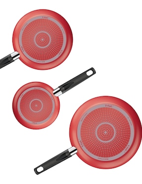 Set de sartenes T-Fal Simply cook de aluminio 3 piezas