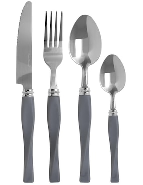 Set cubiertos Crown Baccara de acero inoxidable 16 piezas