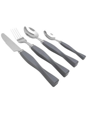 Set cubiertos Crown Baccara de acero inoxidable 16 piezas