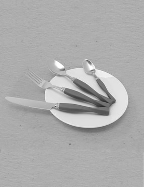 Set cubiertos Crown Baccara de acero inoxidable 16 piezas