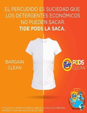 Detergente de 1.86 kg en capsulas Tide