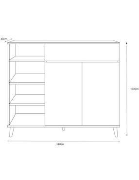 Alacena armable Tugow MDF
