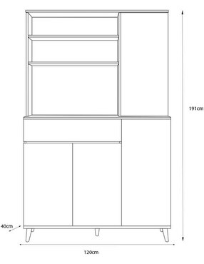Alacena armable Tugow MDF
