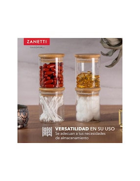Set contenedores Zanetti de vidrio 8 piezas