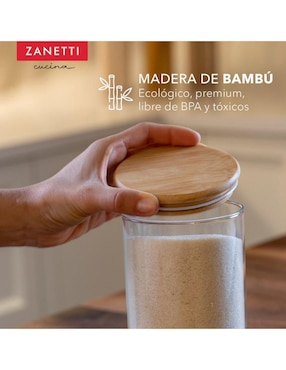 Set contenedores Zanetti de vidrio 7 piezas