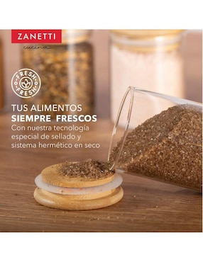 Set contenedores Zanetti de vidrio 7 piezas