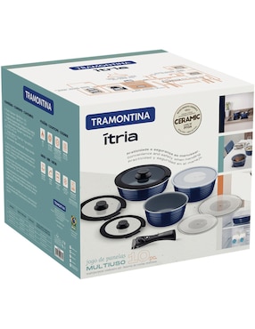 Batería de cocina Tramontina Ítria de aluminio 10 piezas