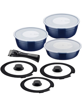 Batería de cocina Tramontina Ítria de aluminio 10 piezas