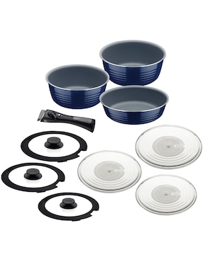 Batería de cocina Tramontina Ítria de aluminio 10 piezas