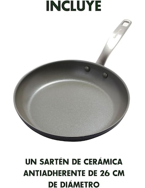 Sartén Greenpan Chatham de acero inoxidable