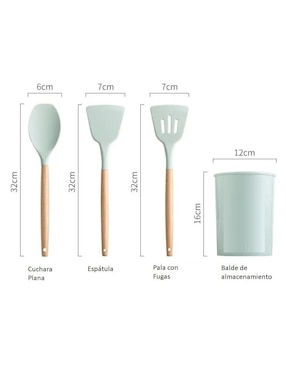 Set utensilios G4 de silicón