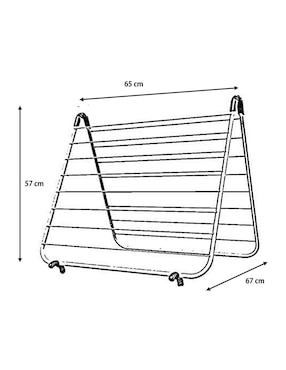 Tendedero plegable Rayen de aluminio