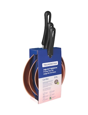 Set de sartenes Tramontina Caribe de aluminio 3 piezas