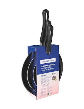 Set de sartenes Tramontina Caribe de aluminio 3 piezas