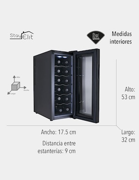 Cava de vinos Stay Elit Cava-02 capacidad 12 botellas