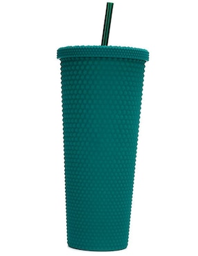 Vaso con tapa y popote Brandtrendy 1 pieza