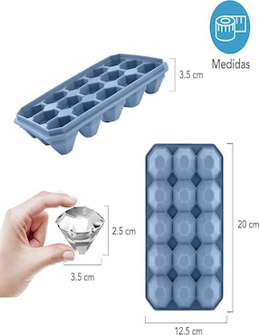 Molde para hielos Scabia